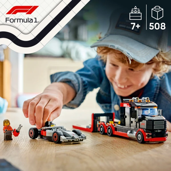 LEGO® CITY ΕΚΘΕΣΙΑΚΟ ΦΟΡΤΗΓΟ F1® ΜΕ ΑΓΩΝΙΣΤΙΚΟ ΑΥΤΟΚΙΝΗΤΟ AUDI F1®