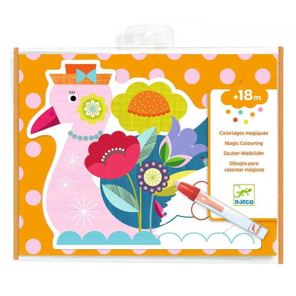 DJECO MAGIC PAINTING WITH WATER MARKER HAPPY ANIMALS