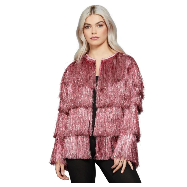 ΑΠΟΚΡΙΑΤΙΚΗ ΣΤΟΛΗ TINSER FESTIVAL JACKET PINK