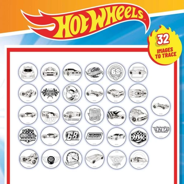 LISCIANI ΣΧΟΛΗ ΖΩΓΡΑΦΙΚΗΣ HOT WHEELS ΜΕ ΠΡΟΤΖΕΚΤΟΡΑ