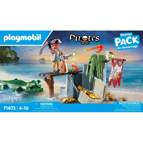 PLAYMOBIL PIRATES STARTER PACK ΠΕΙΡΑΤΗΣ ΜΕ ΑΛΙΓΑΤΟΡΑ