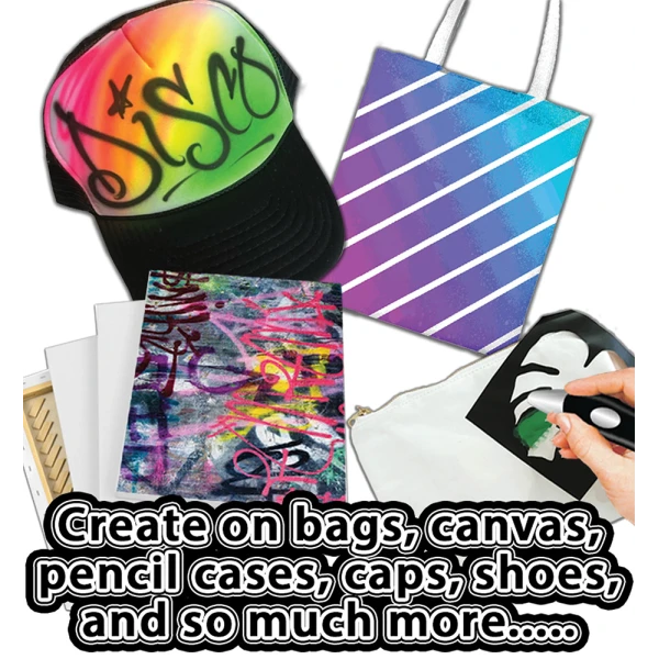 SPLAT PLANET ELECTRIC AIRBRUSH GRAFFITI PEN WITH 12 MARKERS