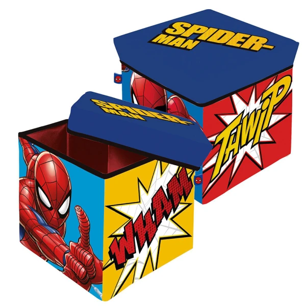 STORAGE STOOL 30X30X30 cm SPIDERMAN