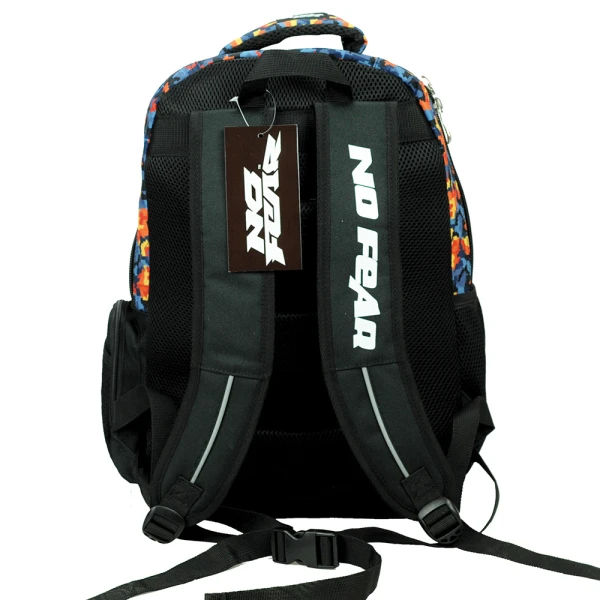 BACK ME UP OVAL BACKPACK NO FEAR COLORED WOLF