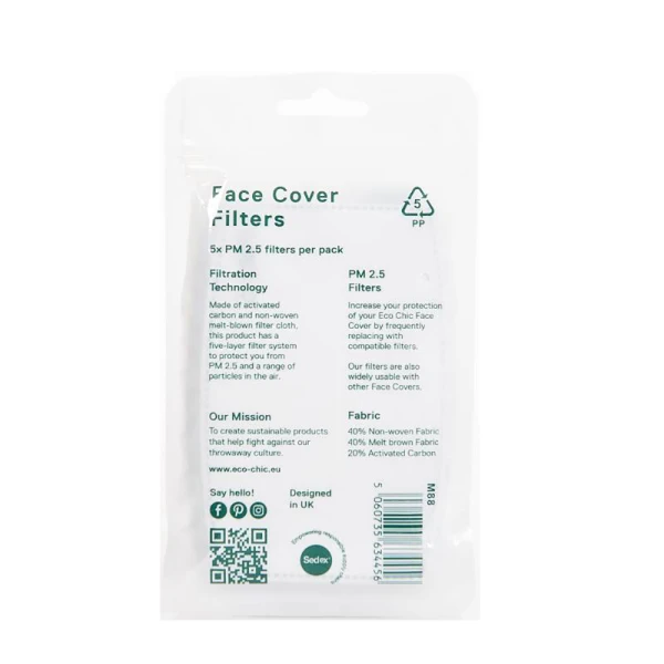 ECO CHIC 5 FILTERS SET FOR ECO CHIC MASKS