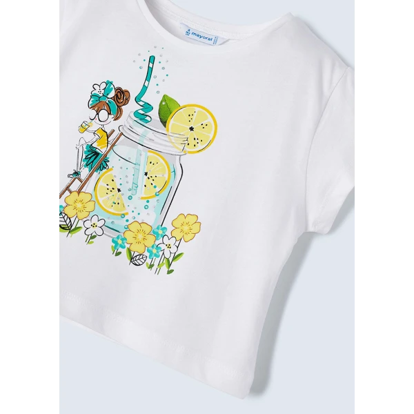 MAYORAL SET SHORT PANTS PRINTED YELLOW