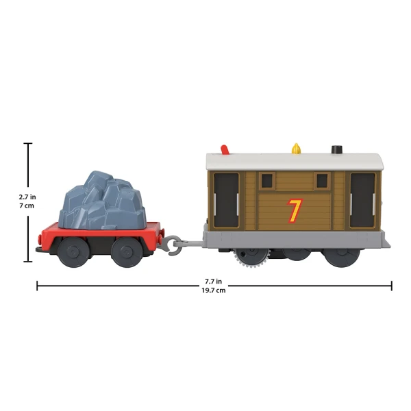 THOMAS THE TRAIN - MOTORIZED TRAIN WITH WAGON - TOBY