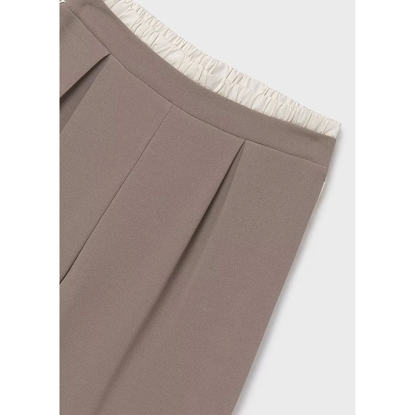 MAYORAL TROUSERS LONG DOUBLE BELT LIGHT BROWN