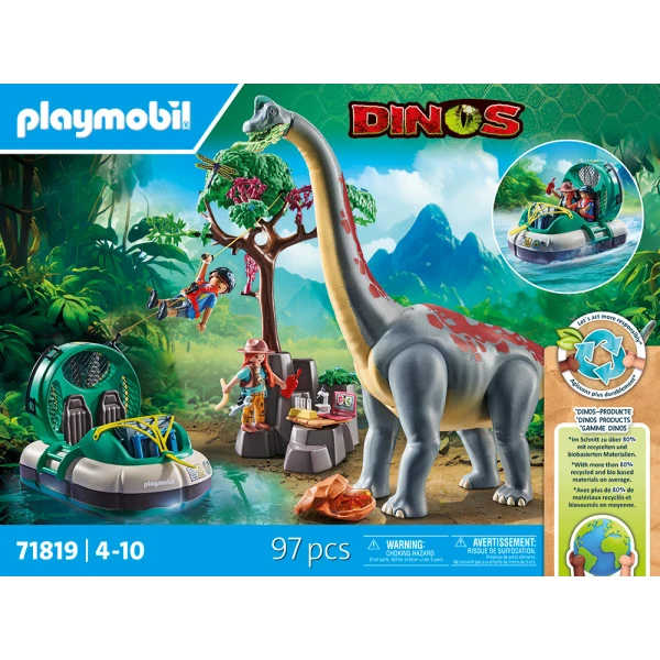 PLAYMOBIL DINOS BRACHIOSAURUS WITH HOVERCRAFT