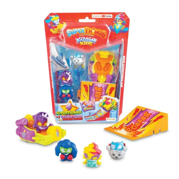 SUPERTHINGS ΜΙΚΡΟΠΛΑΣΜΑΤΑ KAZOOM KIDS BLISTER 4 ΦΙΓΟΥΡΕΣ ΜΕ ΑΞΕΣΟΥΑΡ ΓΙΑ 3+ ΧΡΟΝΩΝ