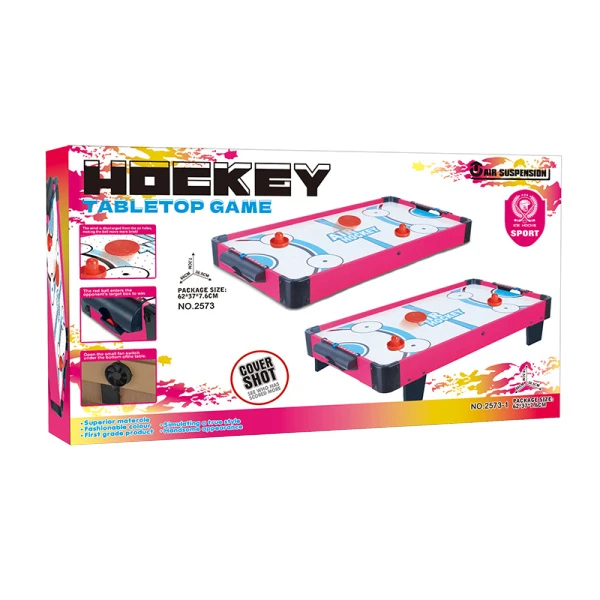 ΞΥΛΙΝΟ ΕΠΙΤΡΑΠΕΖΙΟ AIR HOCKEY ΜΠΑΤΑΡΙΑΣ ΡΟΖ 66Χ36Χ16εκ.