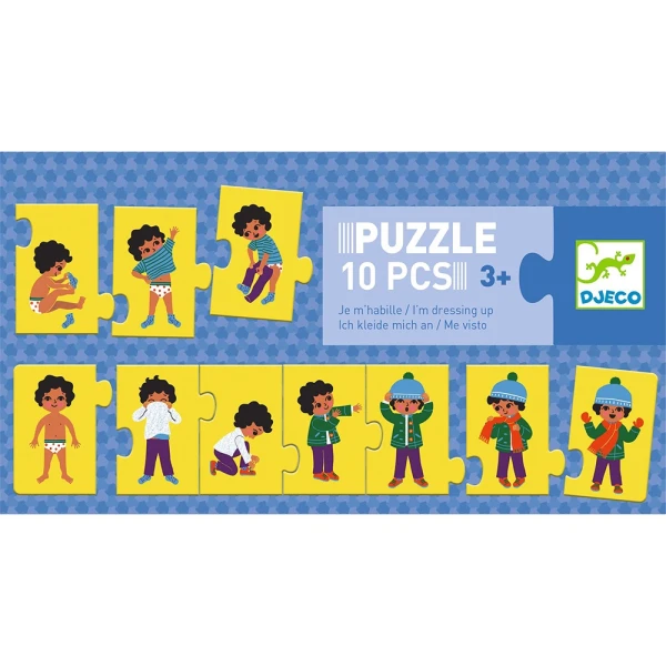 DJECO PUZZLE I LEARN TO DRESS 10 pcs.