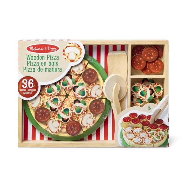 MELISSA & DOUG WOODEN SET PIZZA PARTY