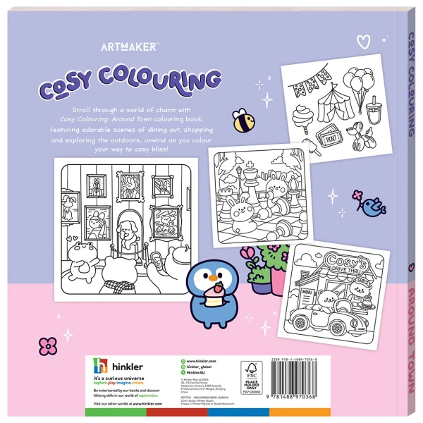 ART MAKER COSY COLOURING ΒΙΒΛΙΟ ΖΩΓΡΑΦΙΚΗΣ AROUND TOWN