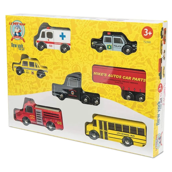 LE TOY VAN ΞΥΛΙΝΟ ΣΕΤ ΟΧΗΜΑΤΩΝ NEW YORK CARS