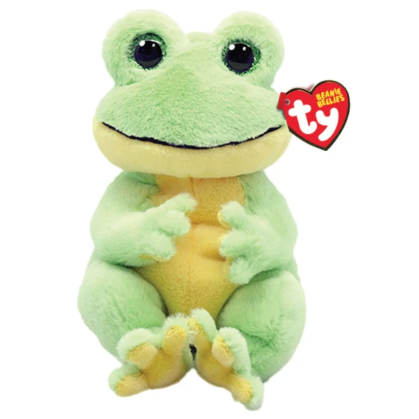 TY BEANIE BELLIES SNAPPER PLUSH FROG GREEN 15 cm