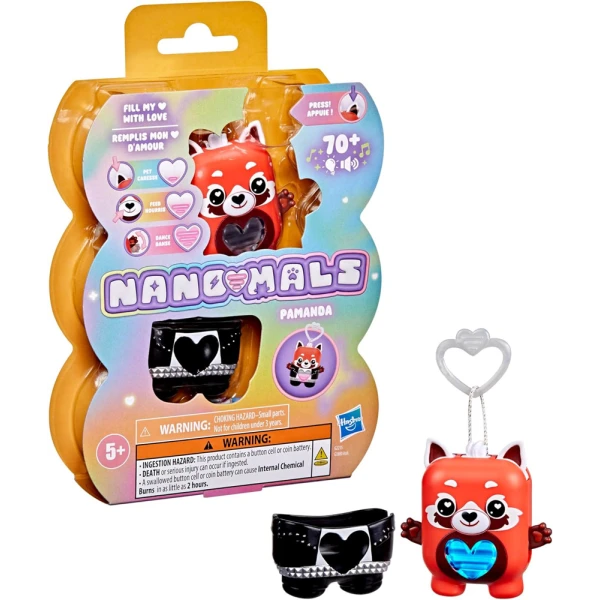 NANO-MALS ELECTRONIC FIDGET PET - PAMANDA THE RED PANDA