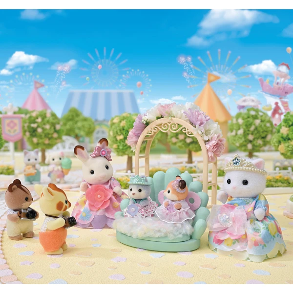 THE SYLVANIAN FAMILIES FLOWERING PRINCESSES SET