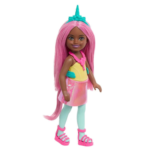 BARBIE ΚΟΥΚΛΑ CHELSEA ΠΑΡΑΜΥΘΕΝΙΟΣ ΚΟΣΜΟΣ - ΜΟΝΟΚΕΡΟΣ ΜΕ ΡΟΖ ΜΑΛΛΙΑ