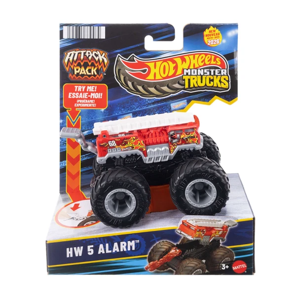 HOT WHEELS MONSTER TRUCKS ΟΧΗΜΑ ATTACK PACK - HW 5 ALARM