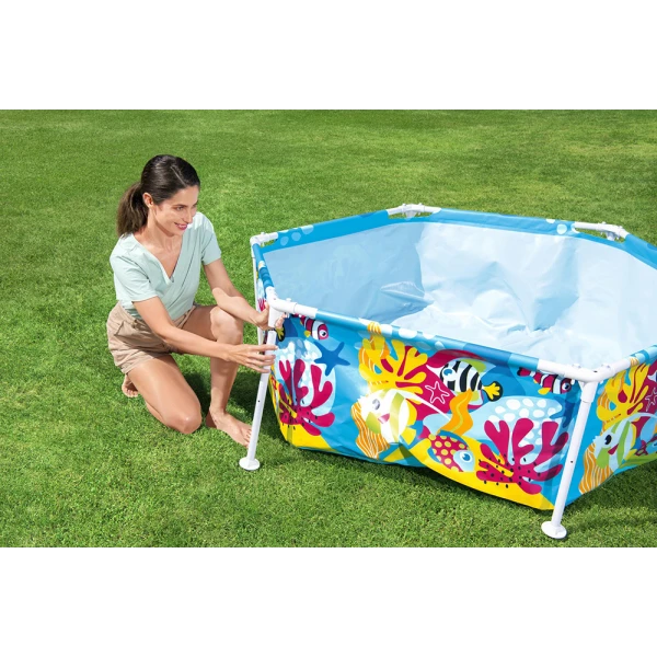 BESTWAY STEEL PRO UV CAREFUL 183X51 cm SPLASH-IN-SHADE PLAY POOL