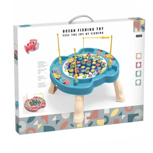 FISHING TABLE WITH LIGHTS AND SOUNDS - BLUE