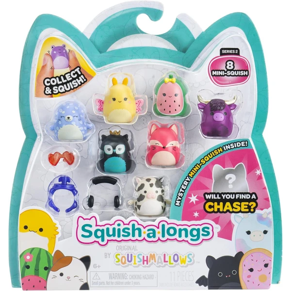 SQUISH-A-LONGS SQUISHMALLOWS ΣΕΤ 8 τεμ. W2 ΦΙΓΟΥΡΕΣ & ΑΞΕΣΟΥΑΡ