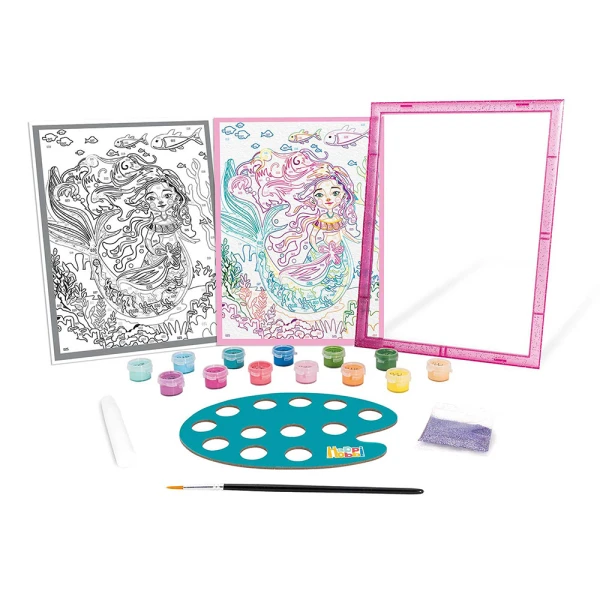 HAPPIHOBBI PAINT & FRAME PAINT BY NUMBERS MYTHICAL MERMAID