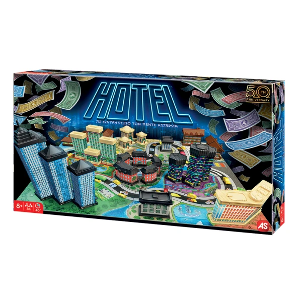 AS GAMES ΕΠΙΤΡΑΠΕΖΙΟ ΠΑΙΧΝΙΔΙ HOTEL 50tH ANNIVERSARY ΓΙΑ 8+ ΧΡΟΝΩΝ