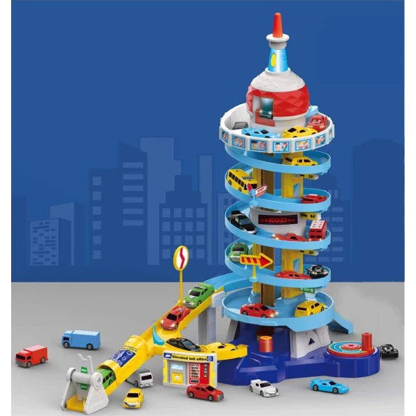 MULTI-FLOOR GARAGE WITH 6 CARS MUSIC AND LIGHT 