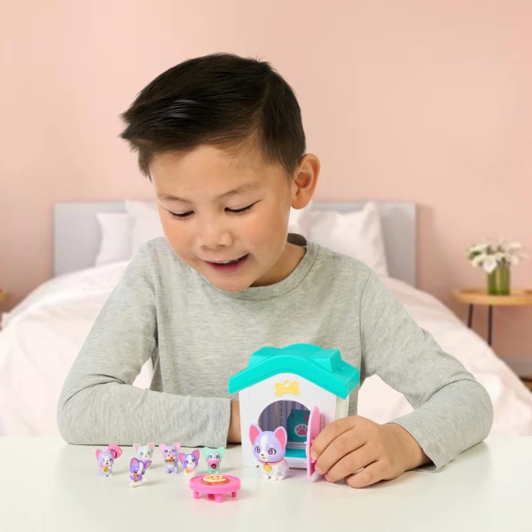 LITTLE LIVE PETS MAMA SURPRISE FAMILIES - HOUSE & PUPPIES PLAYSET (4 DESIGNS)