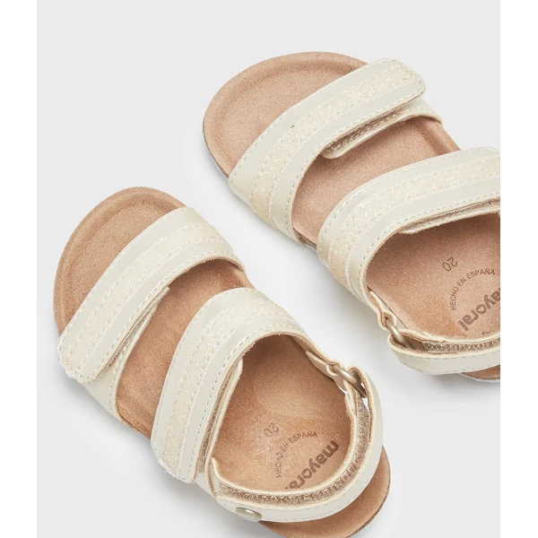 MAYORAL BIO SANDALS GLITTER CHAMPAGNE