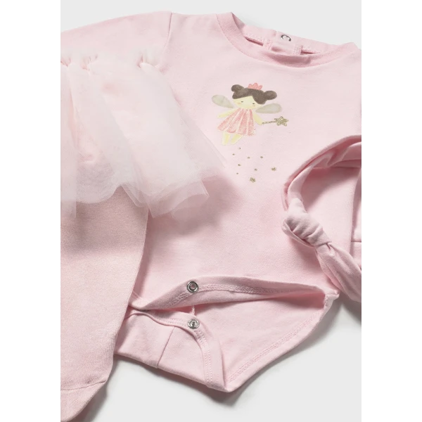 MAYORAL SET BODY TUTU PINK BEBE