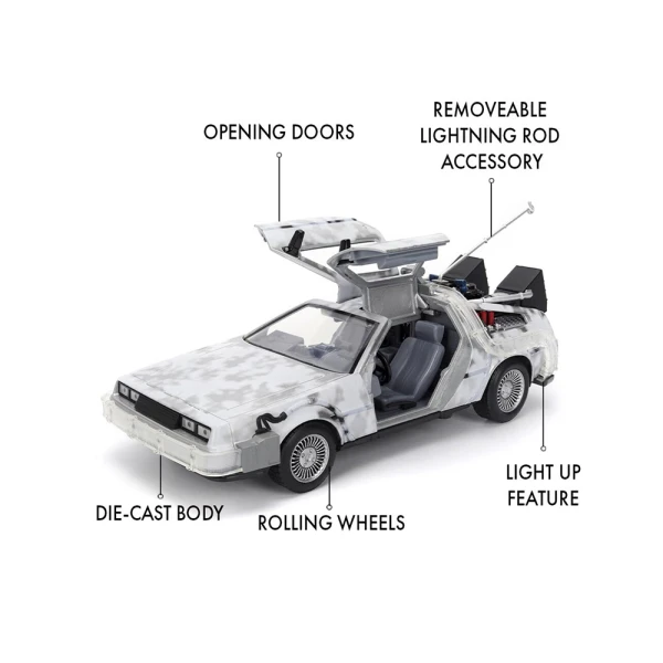 ΑΥΤΟΚΙΝΗΤΟ 1:24 TIME MACHINE BACK TO THE FUTURE FROST