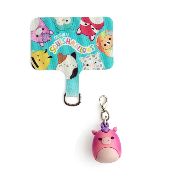 SQUISHMALLOWS UNIVERSAL MOBILE CHARM WITH CONNECTION PAD - LOLA THE UNICORN