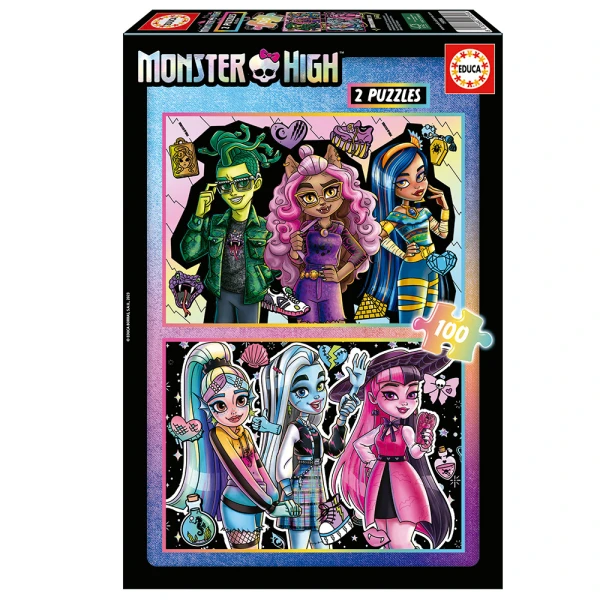 EDUCA ΠΑΖΛ 2X100 τεμ. MONSTER HIGH