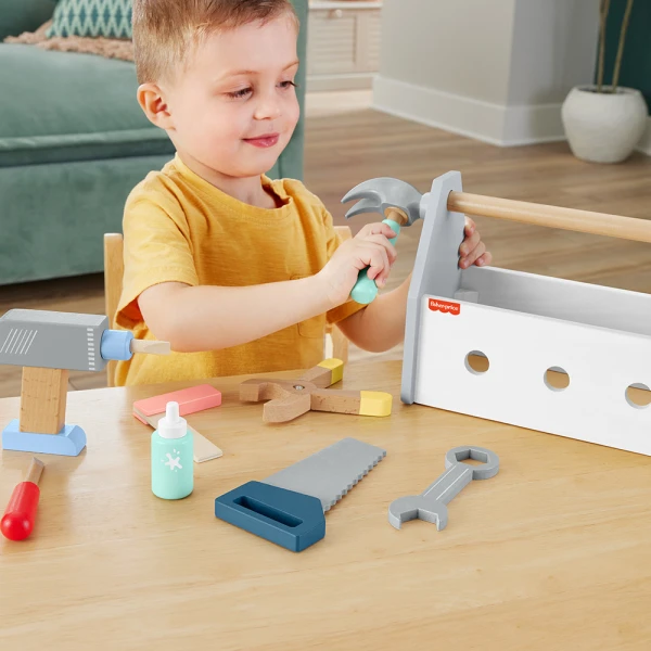 FISHER PRICE ΞΥΛΙΝΗ ΘΗΚΗ ΜΕ ΕΡΓΑΛΕΙΑ