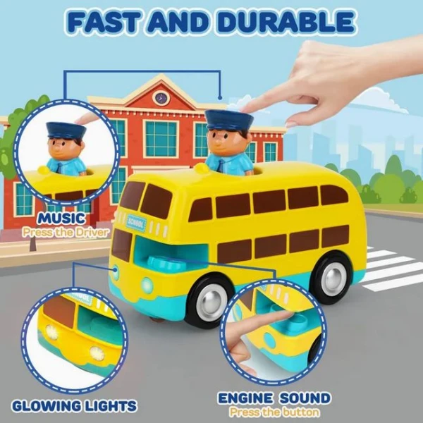 BABY REMOTE CONTROL YELLOW BUS 27MHz