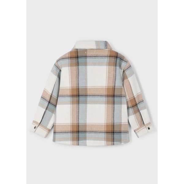 MAYORAL JACKET PLAID LIGHT BROWN