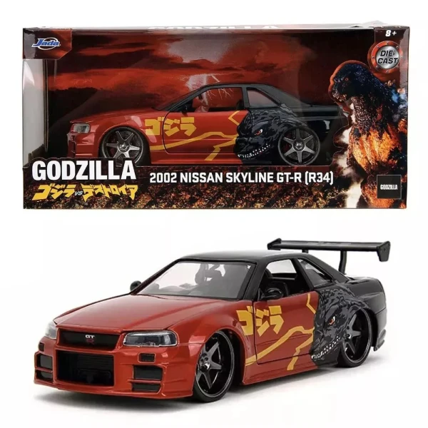 GODZILLA ΑΥΤΟΚΙΝΗΤΟ 1:24 2002 NISSAN SKYLINE GTR (R34)