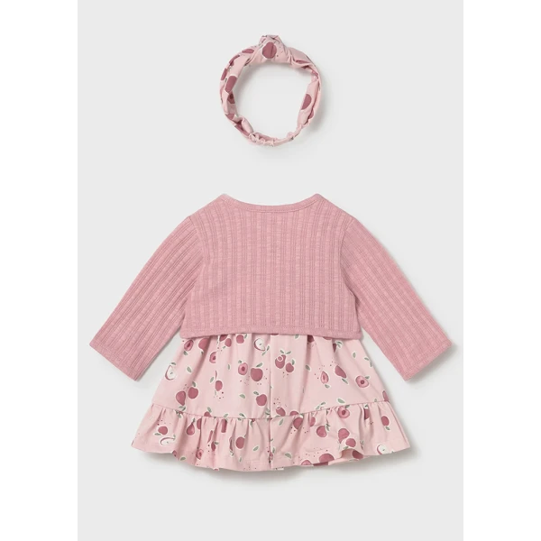 MAYORAL SET DRESS 3 PIECES ROSE 