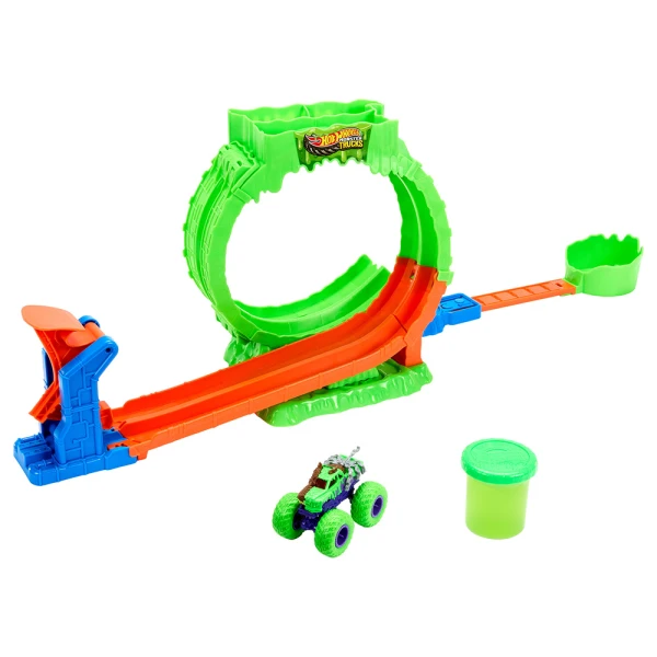 HOT WHEELS MONSTER TRUCKS ΠΙΣΤΑ ΣΥΓΚΡΟΥΣΗΣ ΜΕ SLIME 
