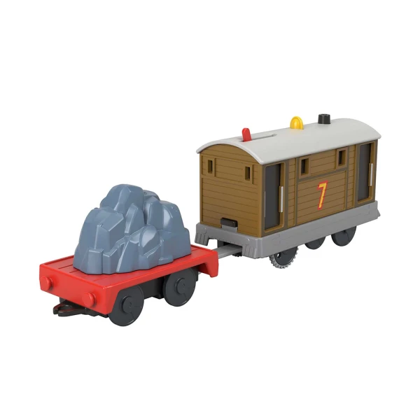 THOMAS THE TRAIN - MOTORIZED TRAIN WITH WAGON - TOBY