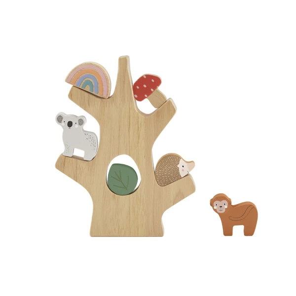 FISHER PRICE WOODEN EDUCATIONAL BALANCE TREE