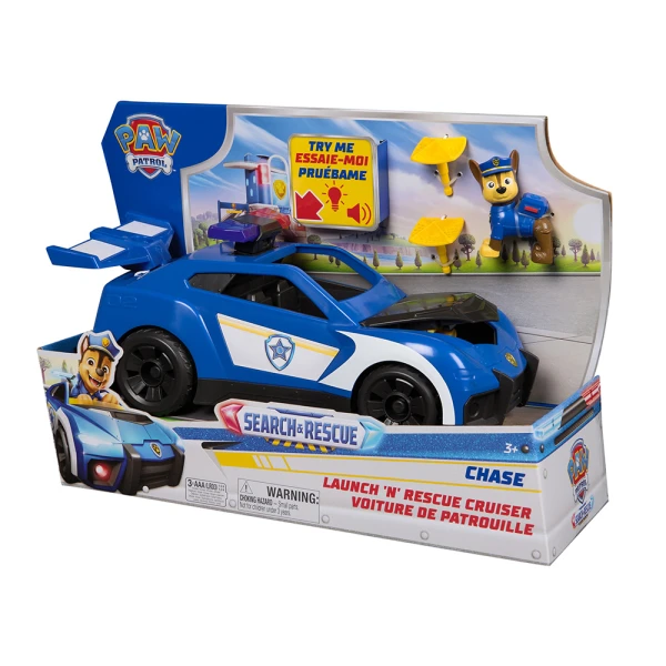 PAW PATROL SEARCH & RESCUE CHASE LAUNCH N RESCUE CRUISER