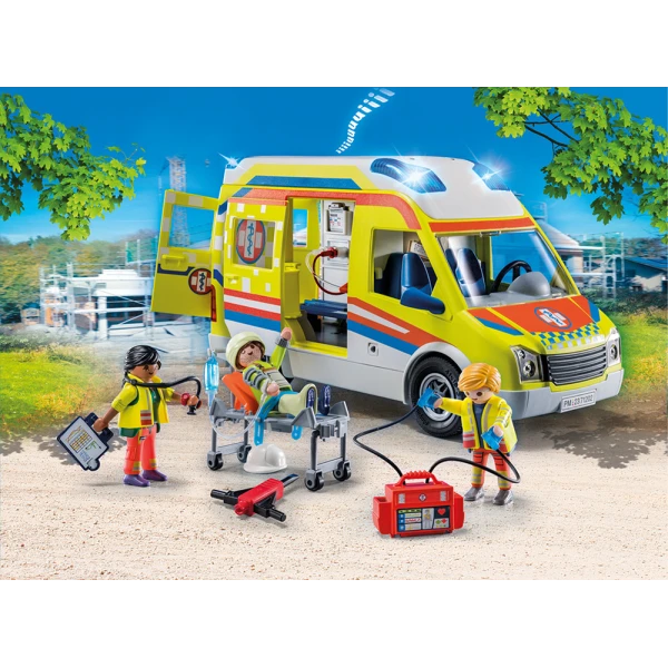 PLAYMOBIL CITY LIFE AMBULANCE WITH RESCUERS