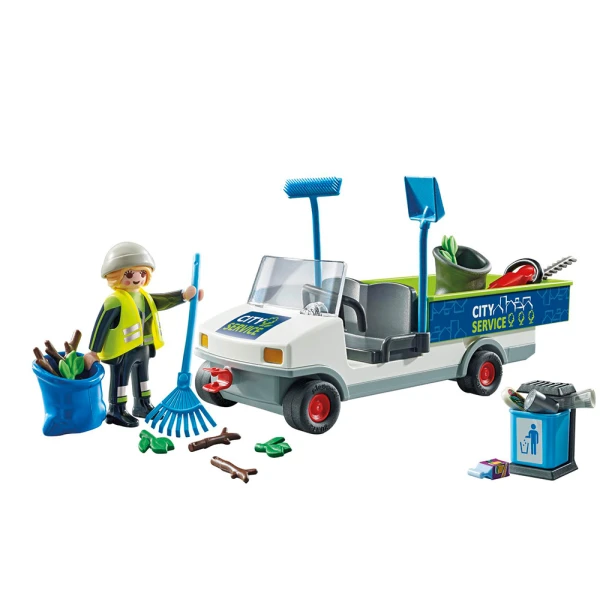 PLAYMOBIL CITY ACTION STREET CLEANER WITH E-VEHICLE