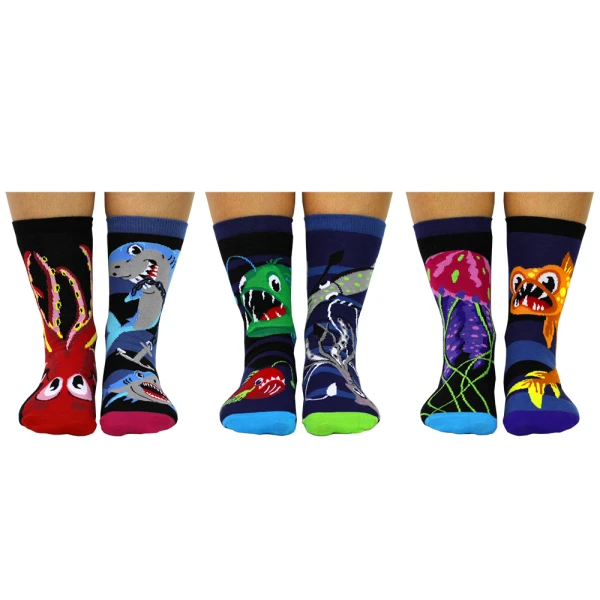 KIDS SOCKS No 30.5-38.5 SET 6 pieces DEEP