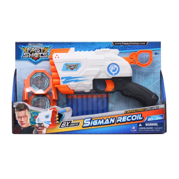 FAST SHOTS  SIGMAN RECOIL WITH 8 DARTS AND 2 TARGETS