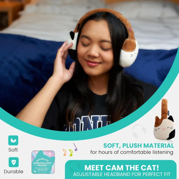 SQUISHMALLOWS ΛΟΥΤΡΙΝΑ ΑΚΟΥΣΤΙΚΑ BLUETOOTH - CAM THE CAT